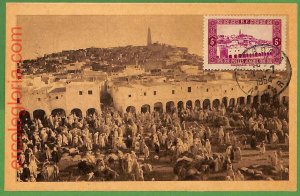 32291 - ALGERIA - MAXIMUM CARD - 1954 - architecture-