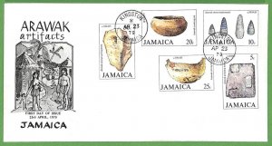 ZA1471 - JAMAICA - POSTAL HISTORY - Oversize FDC COVER 1979 Ethnic ARCHEOLOGY