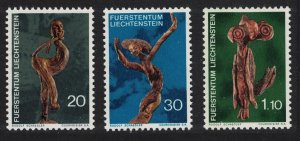 Liechtenstein Natural Art Motifs fashioned from roots and branches 3v 1972