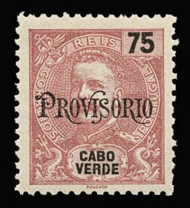 CAPE VERDE Scott #83 1903 King Carlos unused, LH, short perfs