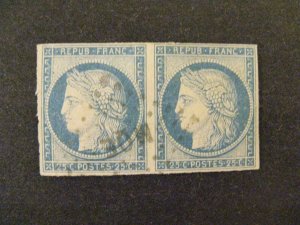 French Colonies #12 used pair a22.6 3854