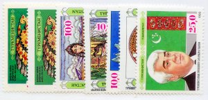 Turkmenistan, Scott #1-7, Mint, Never Hinged, partial set