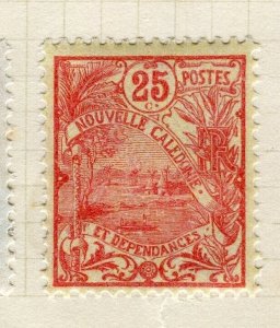 FRENCH COLONIES; NEW CALEDONIA 1922 early Bird issue Mint hinged 25c. value