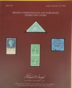 British Commonwealth & Worldwide, Robert A. Siegel, Sale 782, Oct. 18 1996