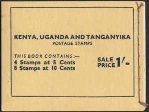 Kenya (KUT) 103a, 104a (mnh) full booklet of 5c (x4) and 10c (x8) stamps (1954)