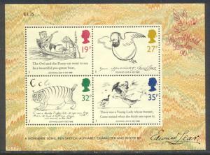 GREAT BRITAIN 1988  LEAR CHILDRENS MINI SHEET