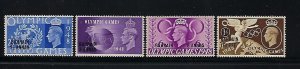 BAHRAIN SCOTT #64-67 1948 OLYMPIC ISSUE  - MINT LIGHT  HINGED