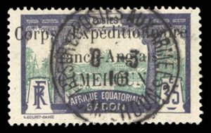 French Colonies, Cameroon #109 Cat$45, 1915 35c dark violet and green, used