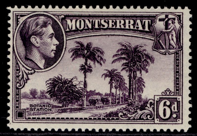 MONTSERRAT GVI SG107a, 6d violet, M MINT.