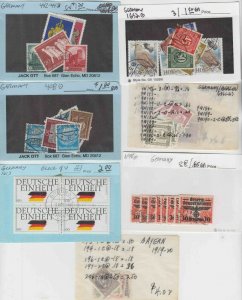 GERMANY 25 SALES CARDS-GLASSINES COLLECTION LOT