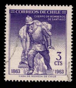 Chile Scott 344 Used fierman stamp