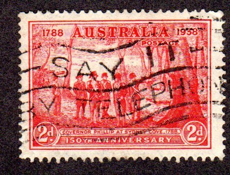 Australia, Scott # 163 used, 2018 CV = $ 0.45       Lot 200552 -04