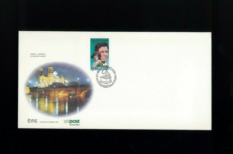 1984 Boston Massachusetts US & Irish Joint Issue John McCormack First Day Cover 