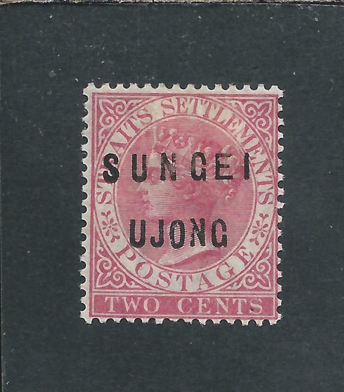 SUNGEI UJONG 1882-84 2c PALE ROSE MM SG 20 CAT £150