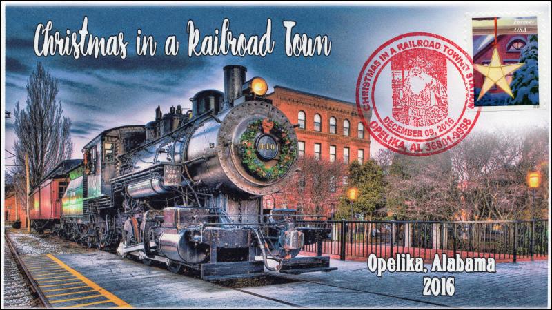 2016, 16-377, Christmas in a Railroad Town, Opelika AL, Train, Santa