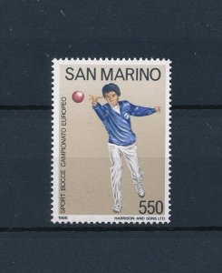 [45126] San Marino 1986 Sports Boccia  MNH
