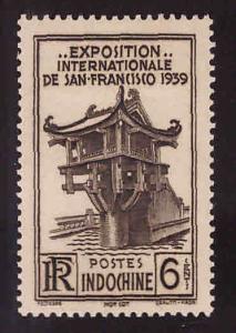 Indo-China Scott 205 MH* Hanoi Pagoda 1939 Golden Gate Expo stamp