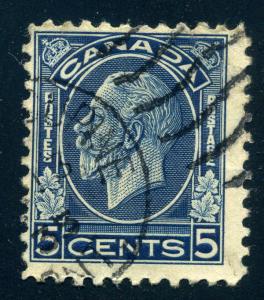 Canada - Scott # 199 - 5 Cent  George V - Used