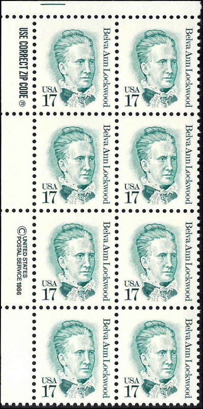 2178 Mint,OG,NH... Zip Block of 8... SCV $2.80