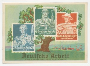 Postal stationery Germany 1936 Olympia stamp exhibition Dresden - Stamps 