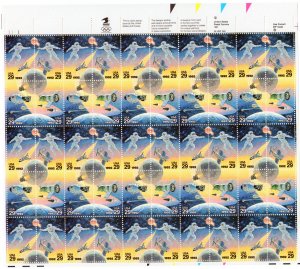 Scott #2634a (2631-34) Space Accomplishments Full Sheet of 50 Stamps - MNH