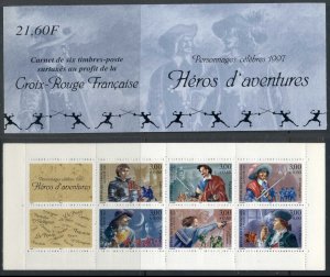 France 1997 Welfare, Adventure Heroes booklet MUH