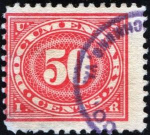 R238 50¢ Documentary Stamp (1917) Used