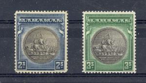 Bahamas Scott 90-91 Mint hinged (#90 no gum) - Catalog Value $23.00
