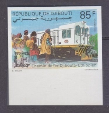 1991 Djibouti 555b Locomotives 20,00 €