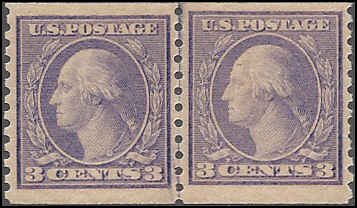 494 Mint,OG,NH... Line Pair... SCV $160.00