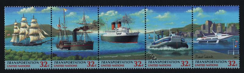 United Nations - New York 713a MNH Transportation, Ships, Hovercraft