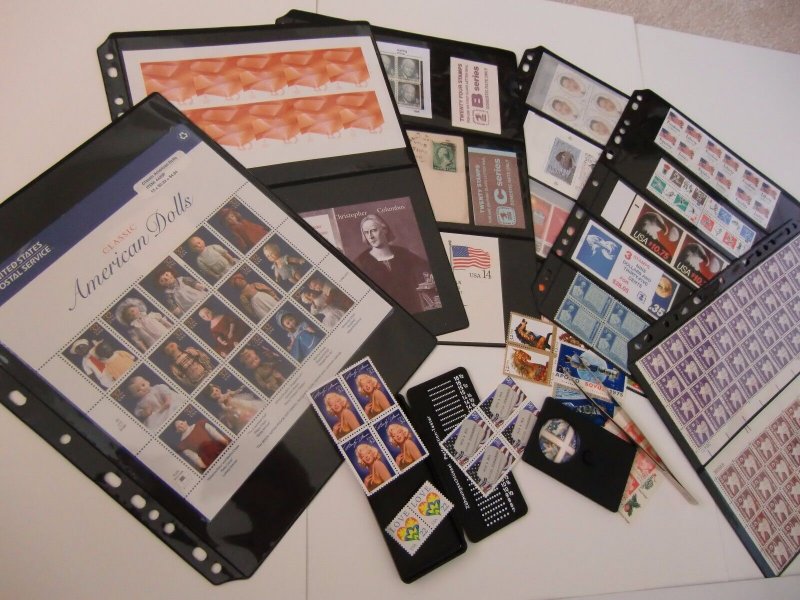 **ANCHOR 20 Stock Pages 4S (4- rows) Sheets - Black sheets -- FREE SHIPPING.