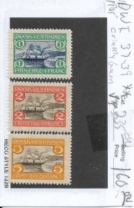 Danish West Indies, Sc #37-39, MNH (Crinkly Gum) (51796)