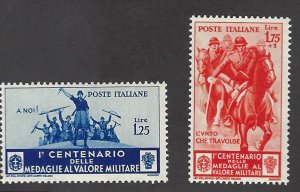 Italy SC#338-339 MNH F-VF SCV$140.00...Worth a Close Look!