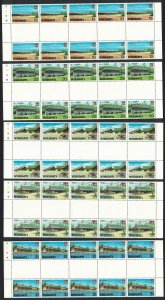 Kiribati Captain Cook Hotel Aircraft Development 5v Full Gutter Strips 1980