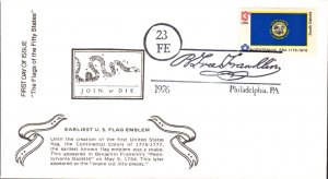 #1672 South Dakota State Flag Unknown FDC