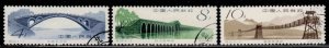 China, PRC # 606-09 ~ Short Set 3 of 4 ~ Bridges ~ Ucto, HMR (1962)