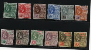 British Guiana #178 - #189 Very Fine Mint Set Full Original Gum Hinged