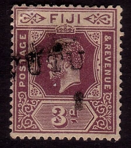 FIJI GV 3d - DAVUTU straight line cancel - scarce on 3d...................31499