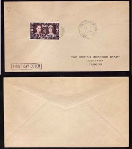 Morocco Agencies-cover KGVI 1937 Coronation -May 13 1937--Omnibus set-