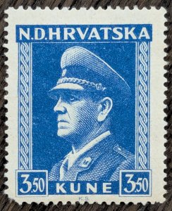 Croatia Scott 68A. Unused, no signs of previous hinging. Released 1943.