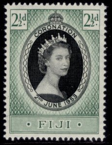 FIJI QEII SG278, 1953 CORONATION, NH MINT.