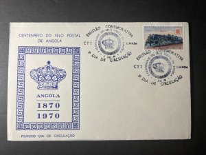 1970 Angola First Day Cover FDC Centenary of Angola Postage