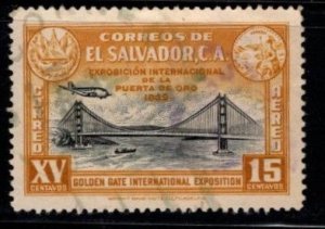 El Salvador - #C66 Golden Gate Bridge  - Used
