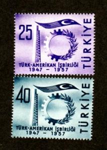 Turkey # 1246-1247 Mint!