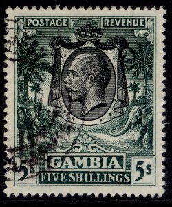 GAMBIA GV SG121, 5s green/yellow, FINE USED. Cat £275.