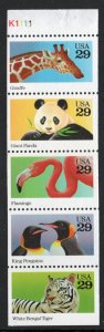 ALLY'S STAMPS US Scott #2709a 29c Wild Animals - Booklet Pane [5] MNH [BP37a_c1]