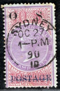 Australia States NSW QV Official SG.O37 10s Superb 1890 CDS Cat £1,400 GRBLUE53