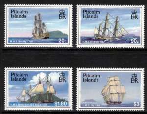 PITCAIRN ISLANDS 1998 Sailing Ships; Scott 483-86; MNH