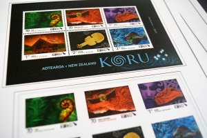 COLOR PRINTED NEW ZEALAND 2011-2015 STAMP ALBUM PAGES (98 illustrated pages)